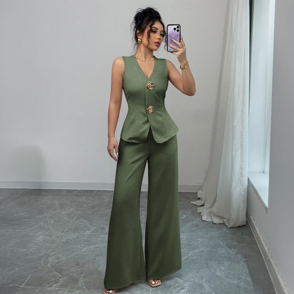 Conjunto chaleco y pantalón ISAURE