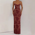 Vestido largo espalda abierta GISÈLE