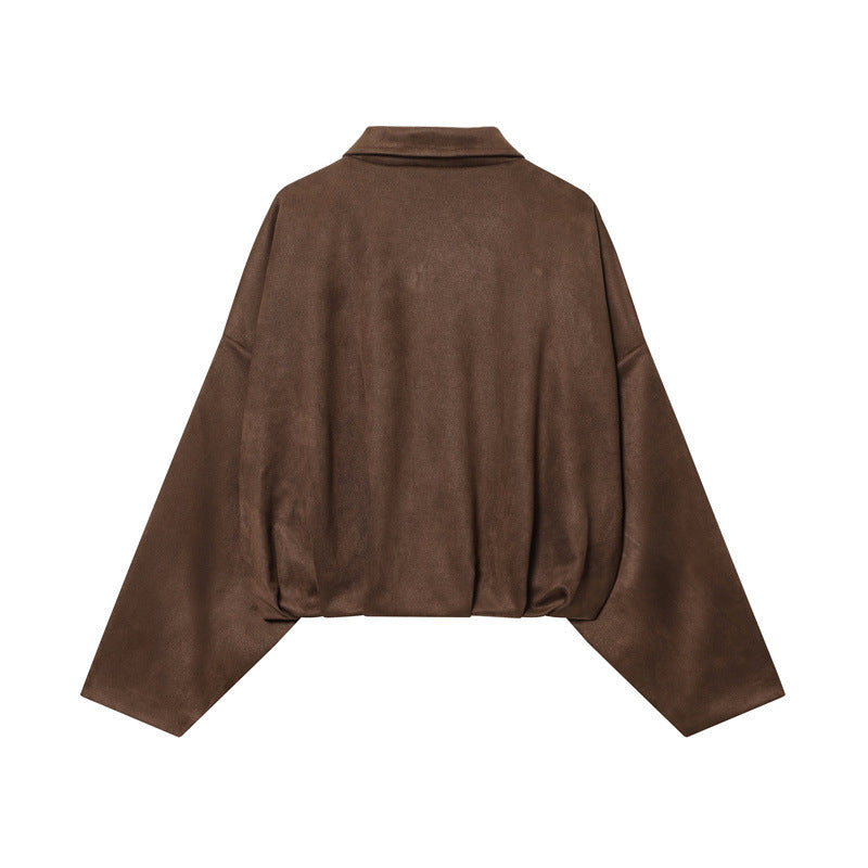 Bomber de antelina para mujer NOÉMIE